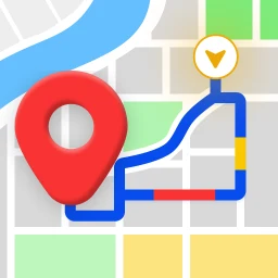 Значок GPS Voice Map & Route Finder